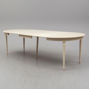 MATBORD SAMT 10 STOLAR, gustaviansk stil, 1900-talets slut.