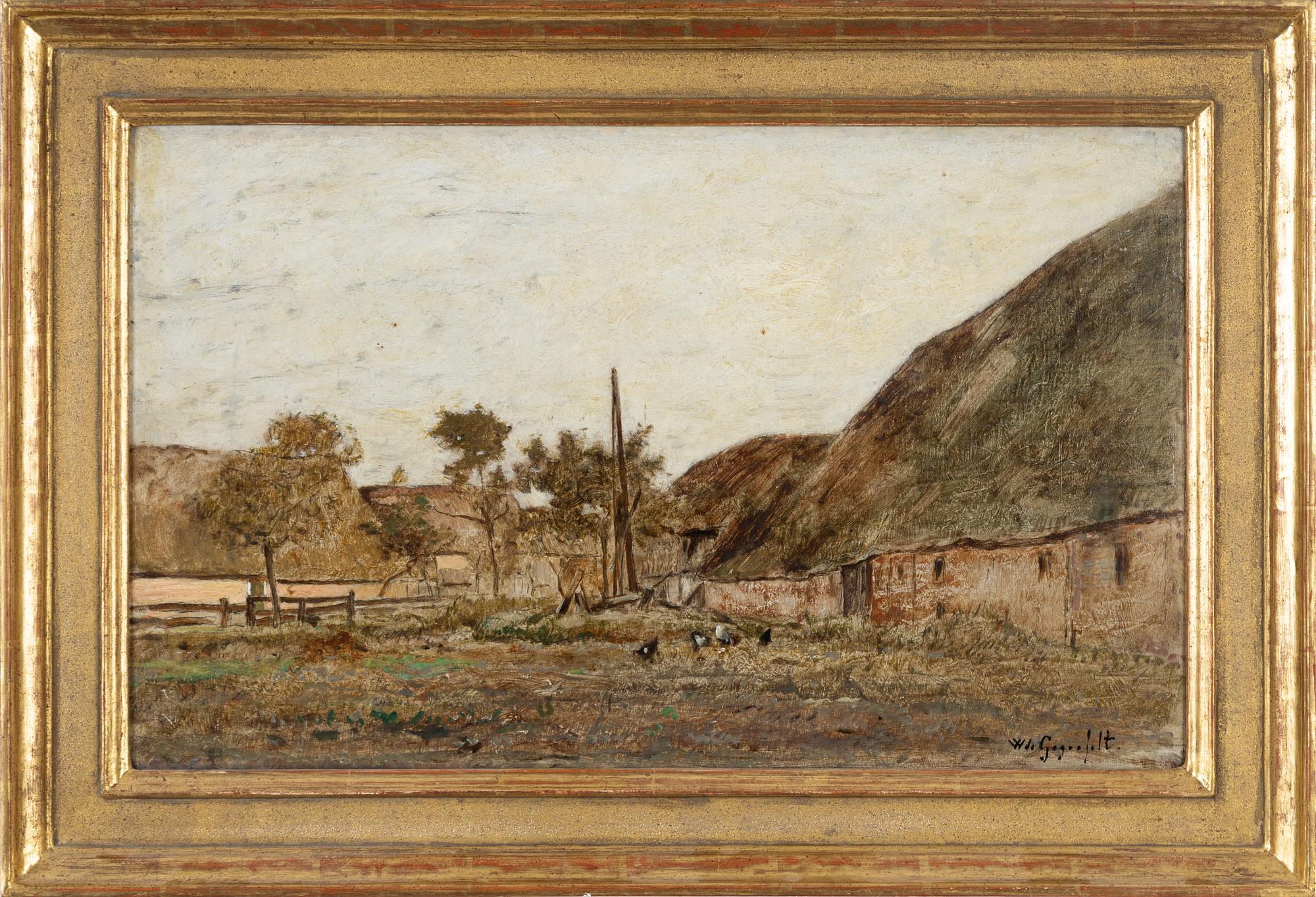Wilhelm von Gegerfelt, oil on panel, signed.