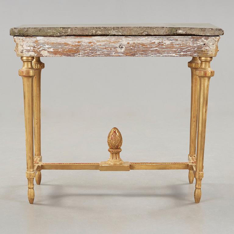 A Gustavian late 18th century console table.