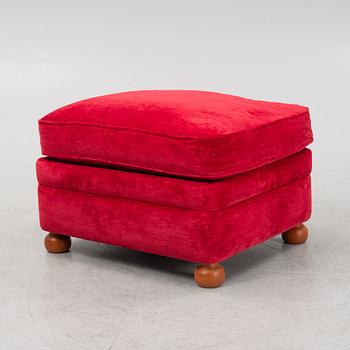 Josef Frank, a model 336 ottoman, Firma Svenskt Tenn, Sweden.