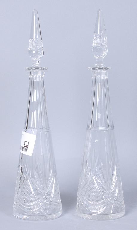 KARAFFER, 2+2, kristallglas.