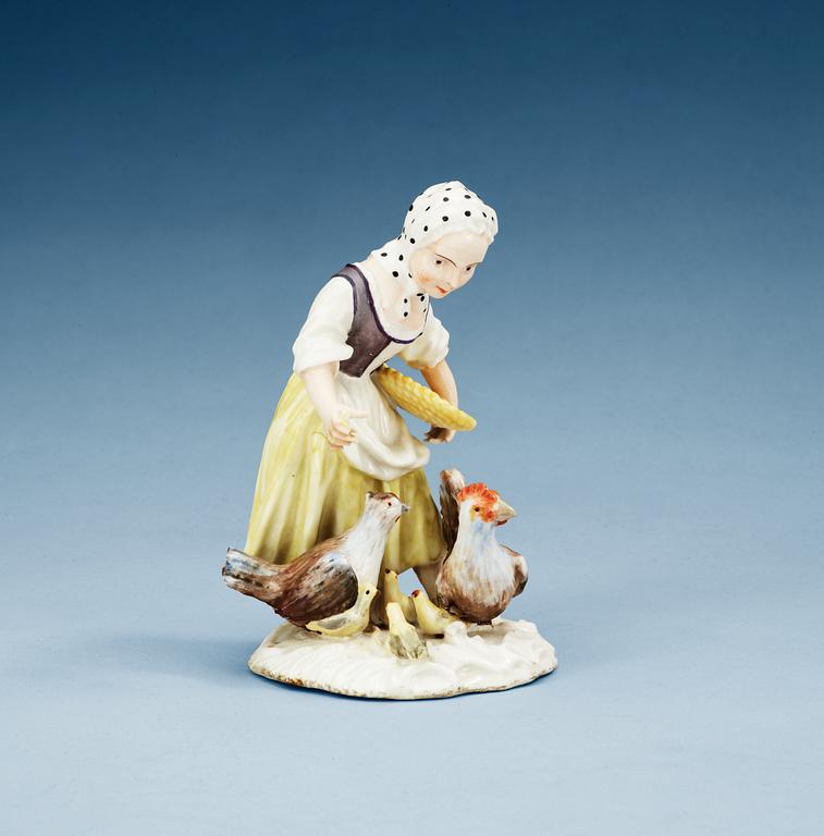 FIGURIN, porslin. Marieberg, 1700-tal.