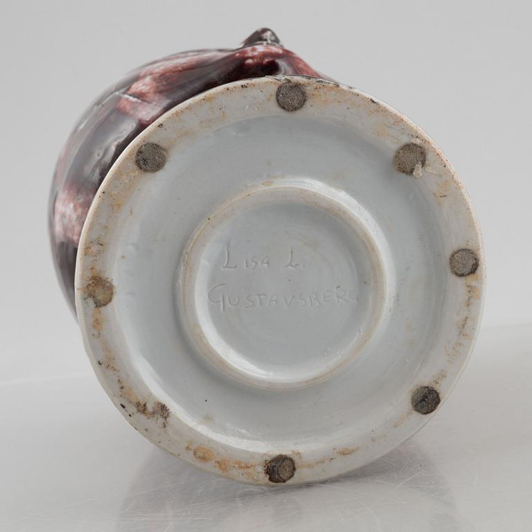 Lisa Larson, vas, stengods, troligen prototyp, Gustavsberg.