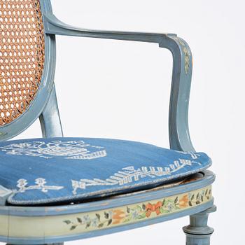 Carl Malmsten, a pair of Swedish Grace chairs, cabinetmaker Albin Johansson, Stockholm, for Villa Kvikkjokk, 1927.