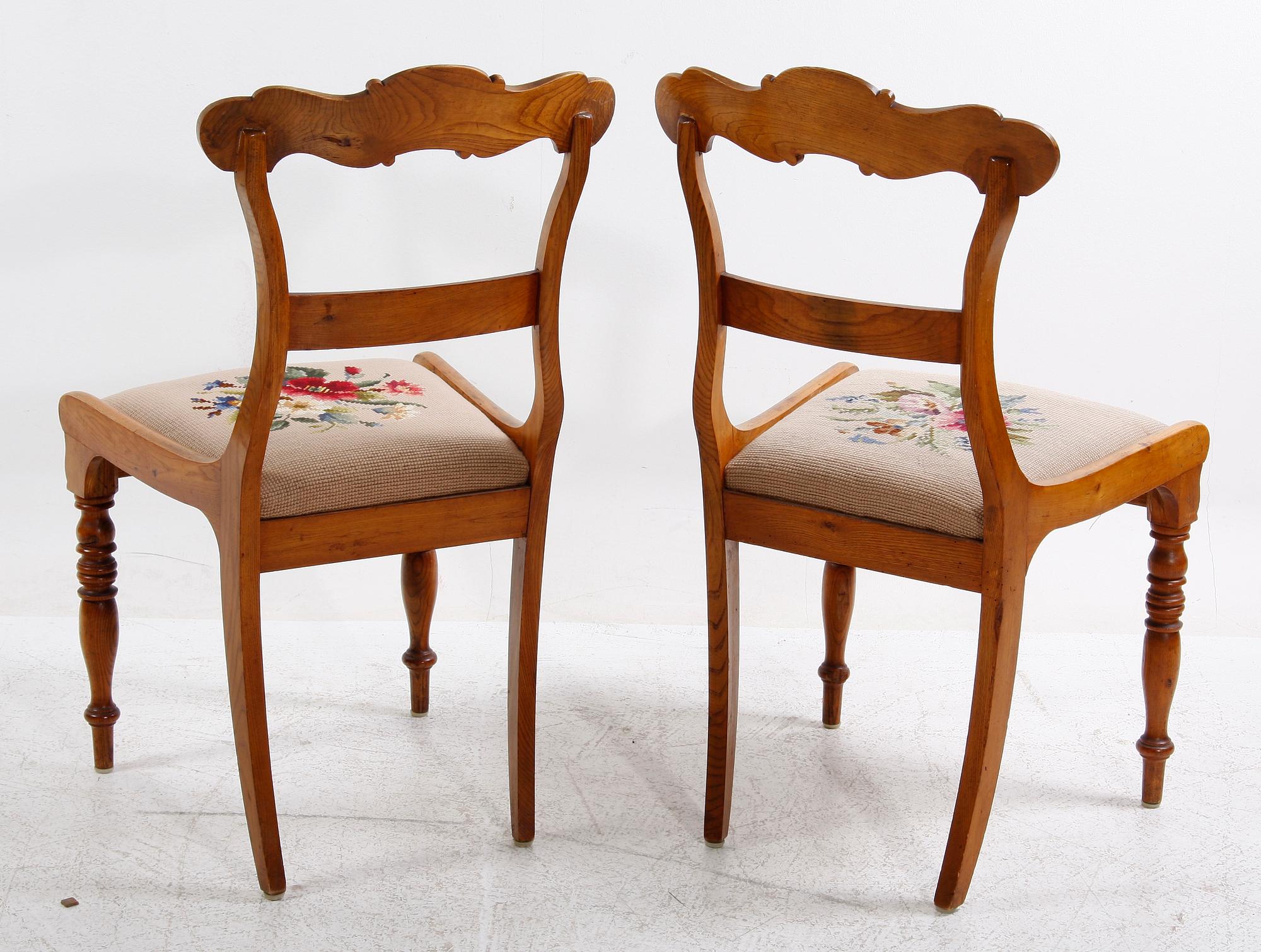 STOLAR, ett par, senempire, 1800-talets mitt.