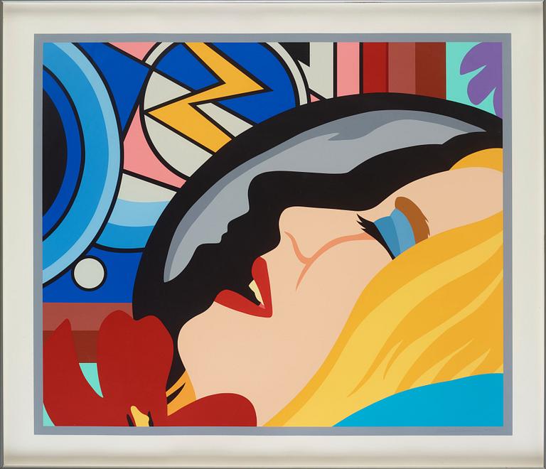 Tom Wesselmann, "Bedroom face with Lichtenstein".