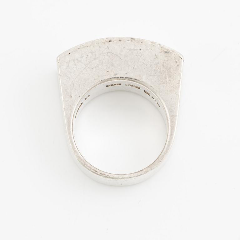 Sigurd Persson, ring, sterling silver, Stockholm 1977.