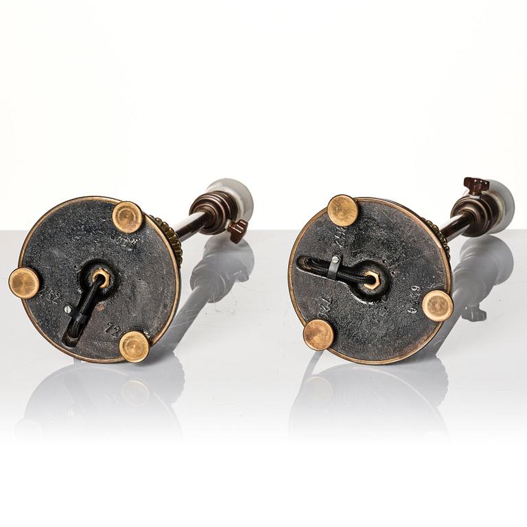 Erik Tidstrand, a pair of table lamps, model "28481", Nordiska Kompaniet, 1930s.