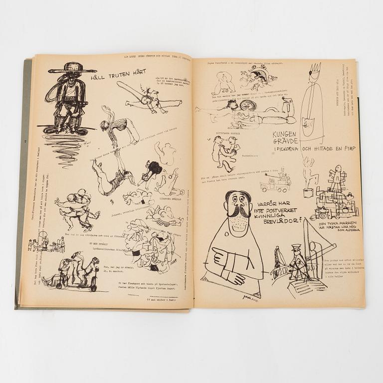 Pontus Hultén m.fl, blandteknik "Boulevardkartongen Tvångsblandaren" 1955.