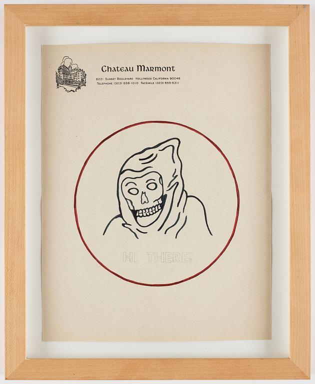 Wes Lang, Wes Lang, ink on paper, executed in 2009.