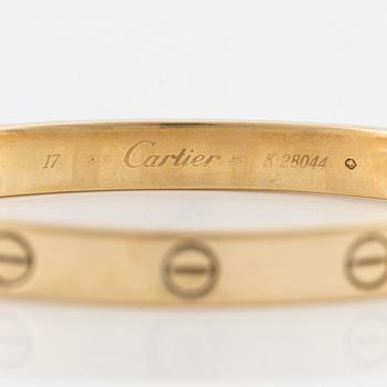 Cartier armring, 18K guld, "Love".