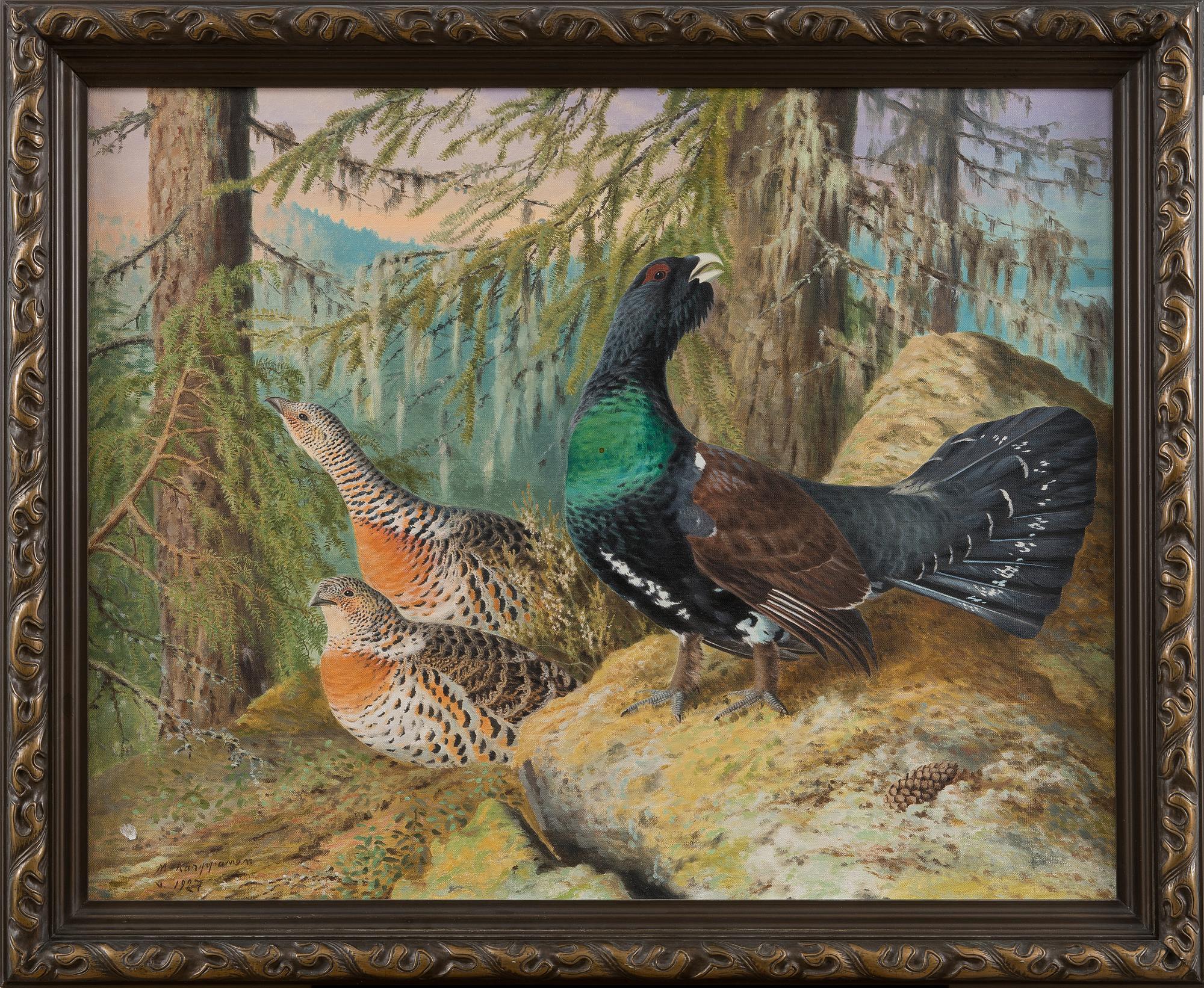 MATTI KARPPANEN, "WOOD GROUSES (SPRING)".