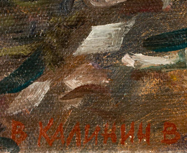 VIATCHESLAV KALININ. Olja på duk. Sign.