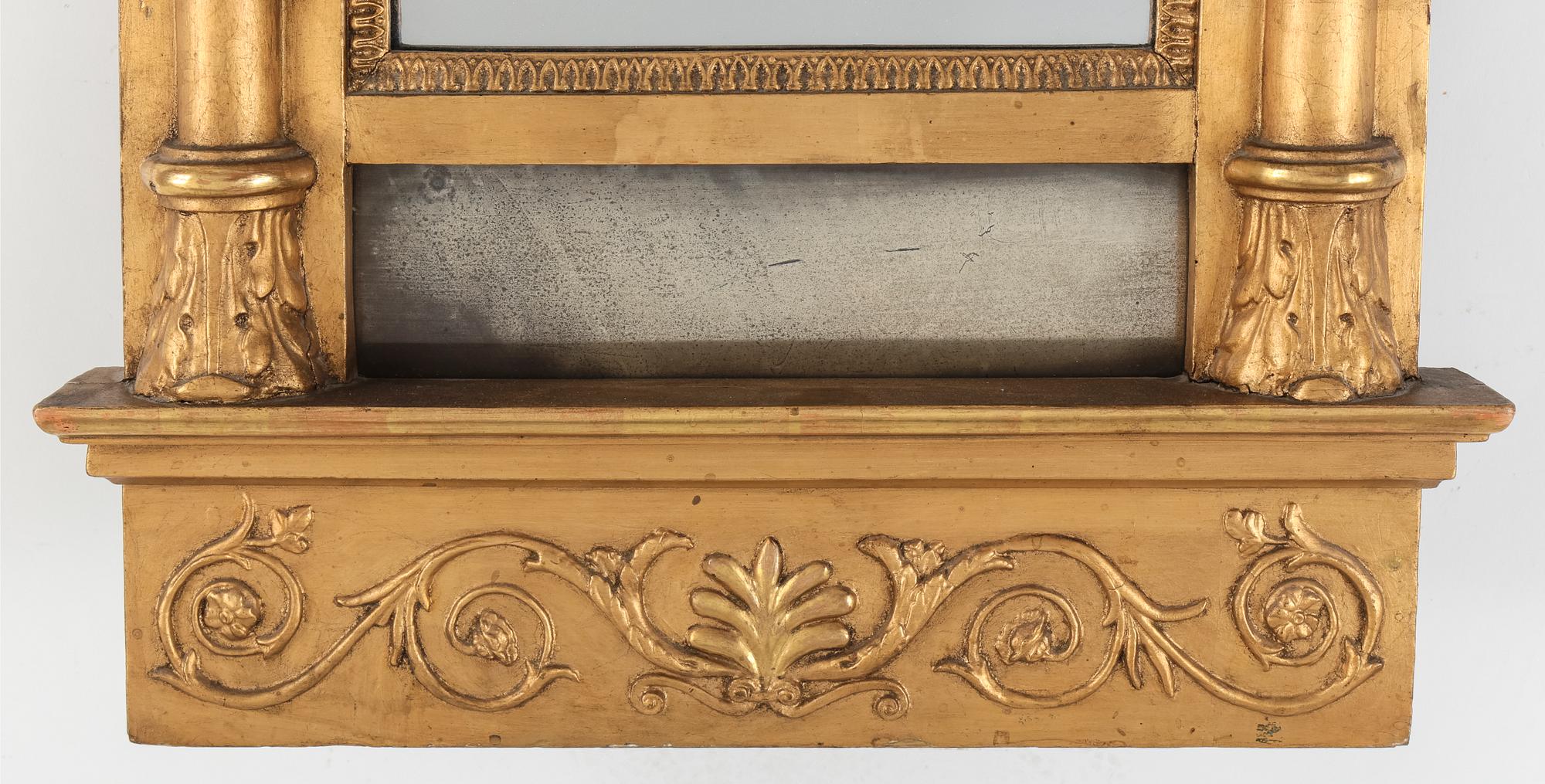 SPEGEL, empire, Johan Martin Berg (1772-1852), Göteborgs Hallstämpel, tidigt 1800-tal.