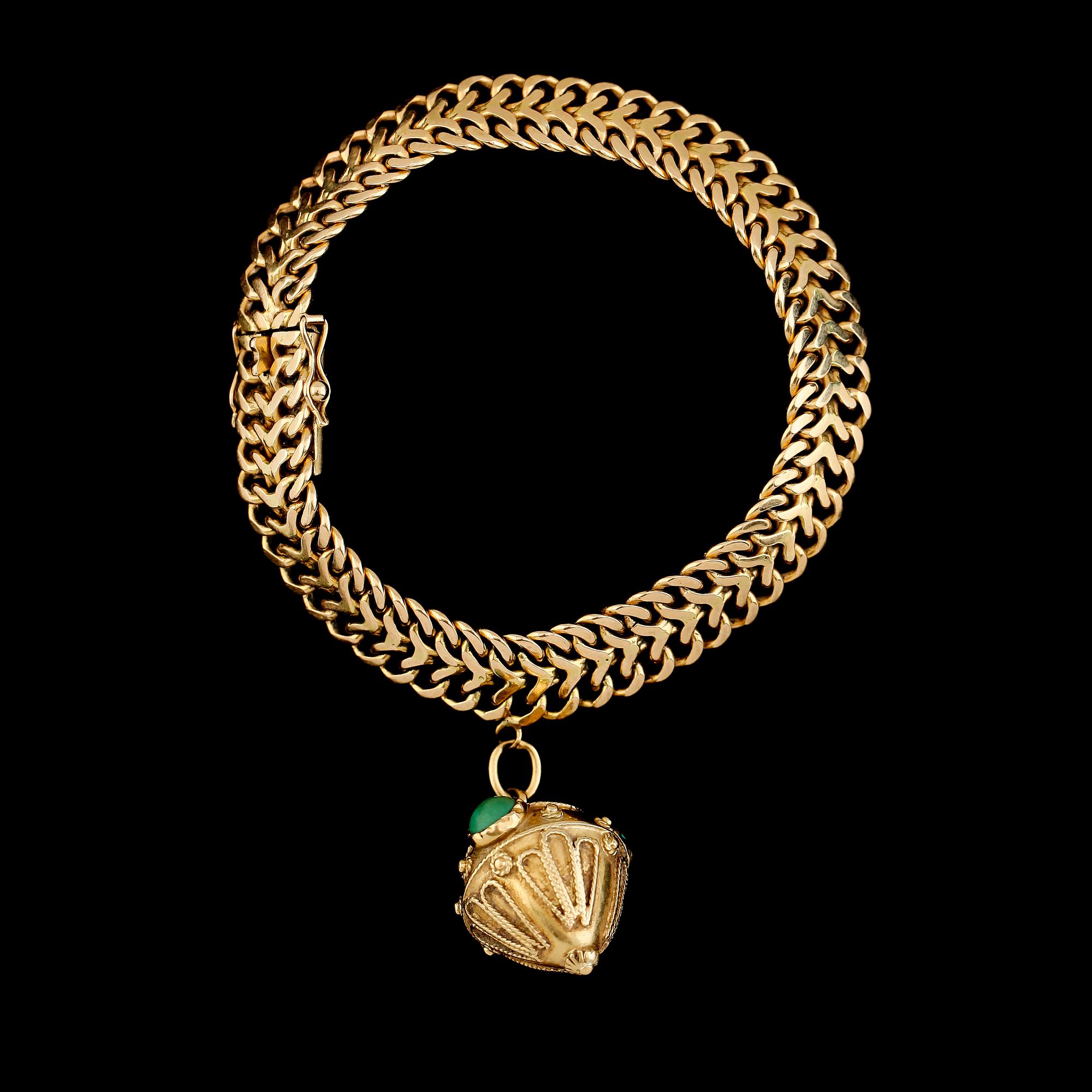 ARMBAND, 18K guld, svenska stämplar, 1964. Total vikt ca 30 g.