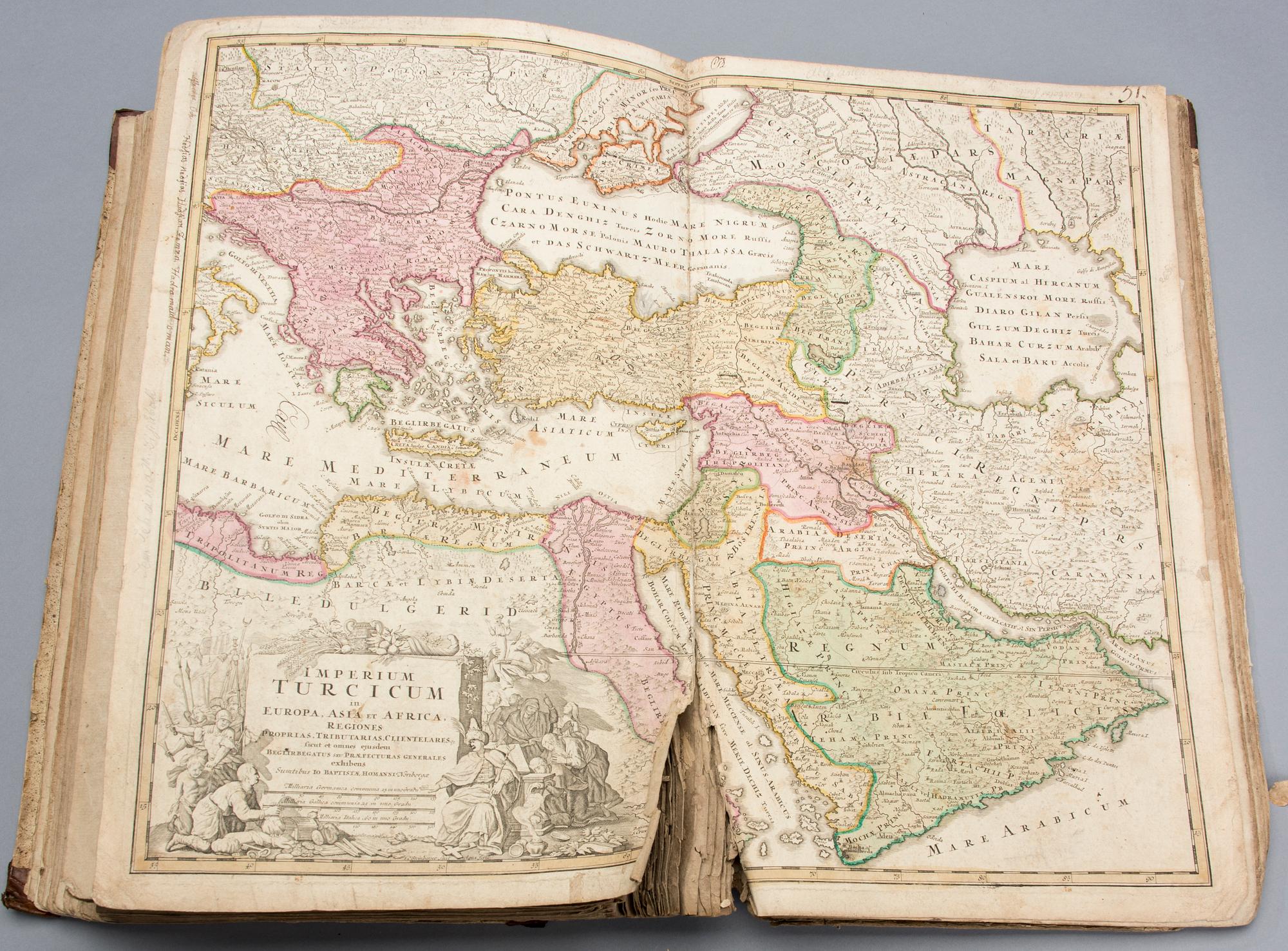 JOHANN BAPTISTA HOMANN, Atlas, Novus Terrarum Orbis Imperia Regna Et Status.