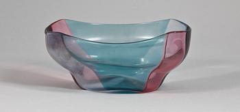 A Fulvio Bianconi & Massimo Vignelli 'a spicchi' glass bowl, Venini, Italy 1950's.