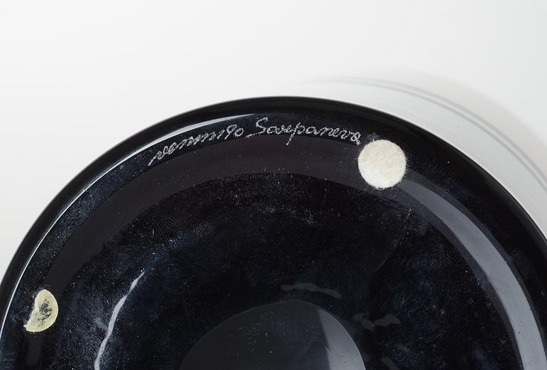 A Timo Sarpaneva glass vase, Venini, Murano, Italy 1990.
