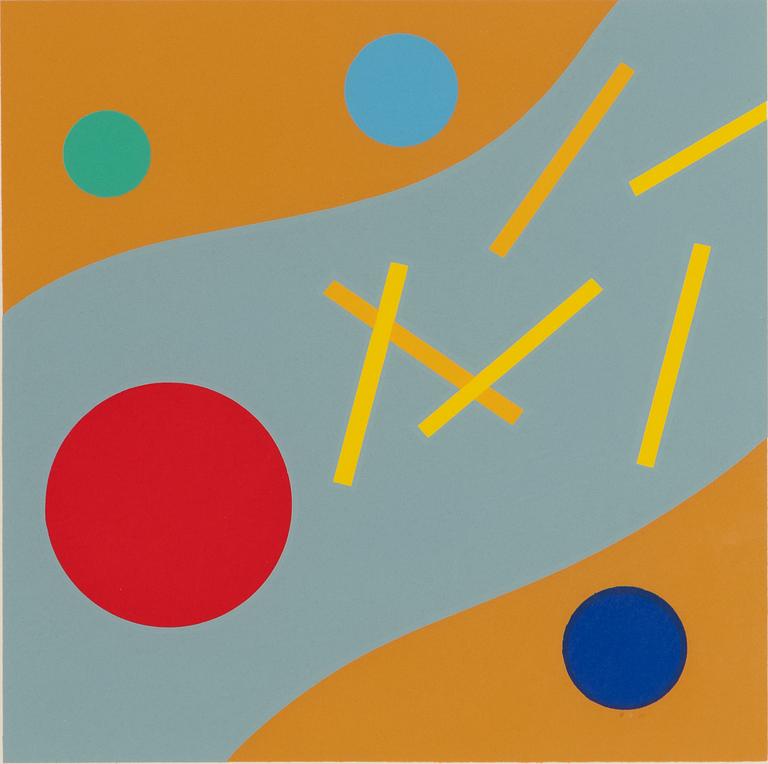 KG Nilson, silkscreen in colours, signed and individually numbered 210/300.