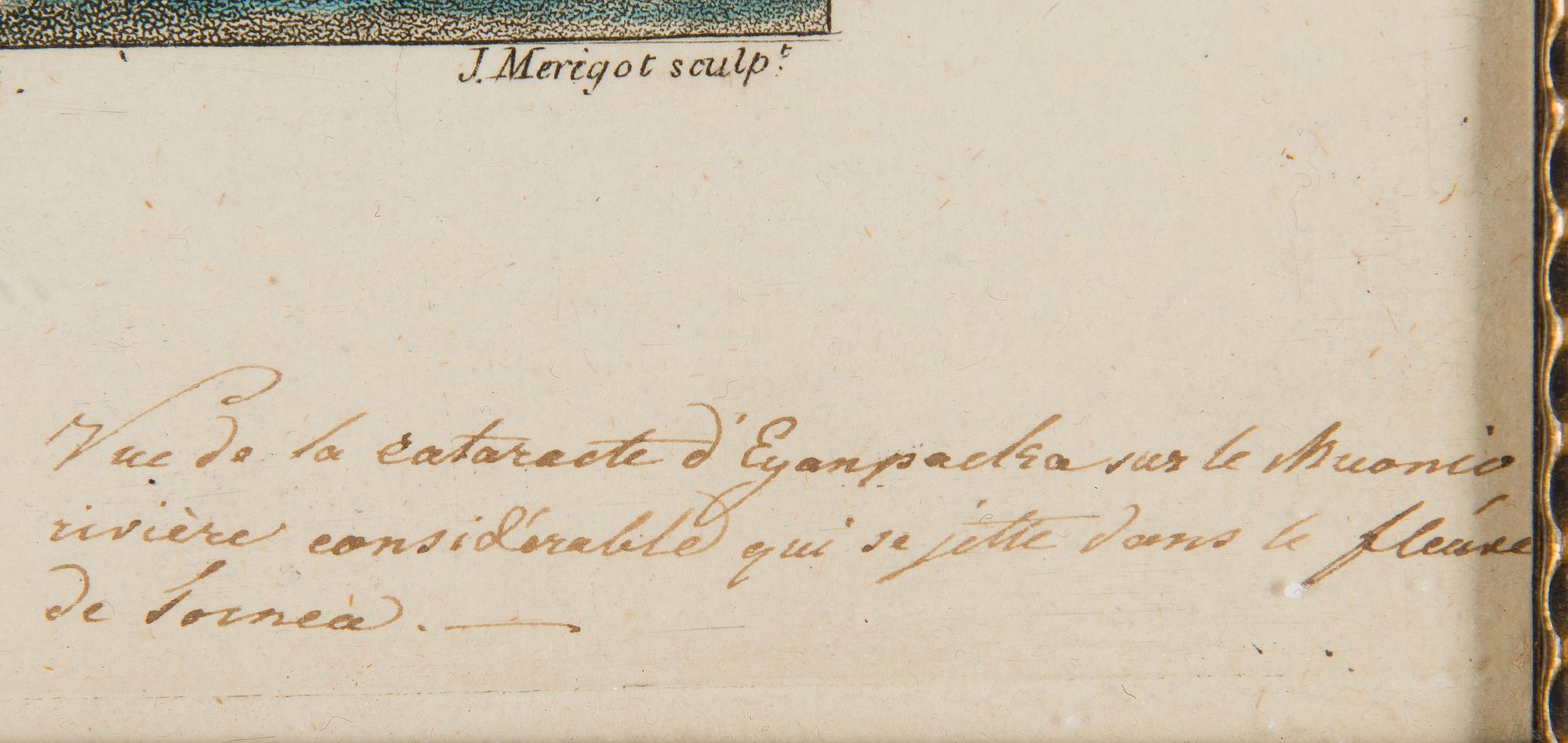 Ur "Voyage Pittoresque de Scandinavia", efter Louis Belanger, Landskap från Muonio.