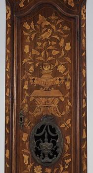 A Dutch 18th century long-case clock, dial signed Dirk Van Der Winden (Schiedam)?.