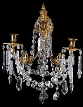 VÄGGAPPLIQUER, ett par, oscarianska, 1800-talets slut.