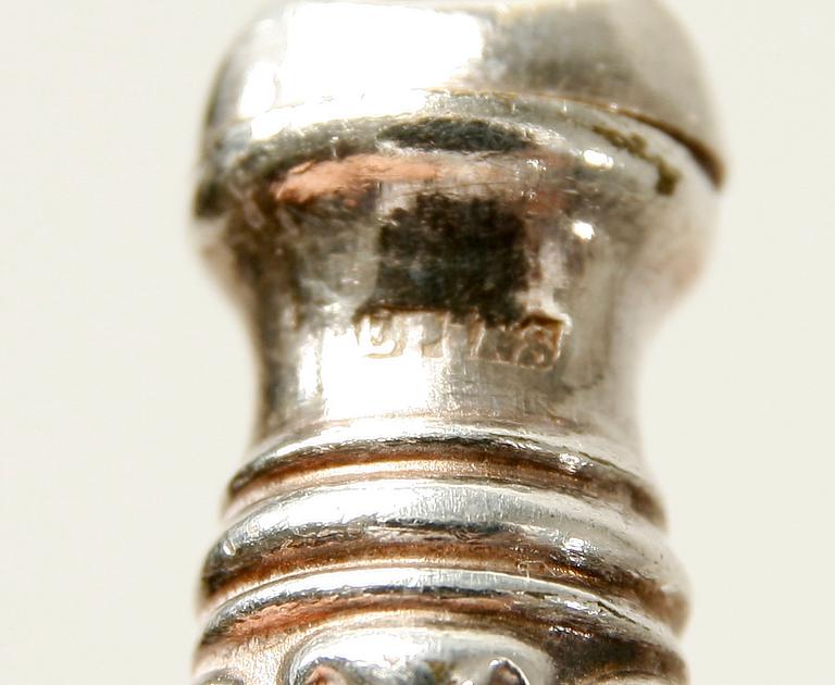 FISKBESTICK, 12 st, nysilver, modell "Olga".