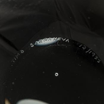 Timo Sarpaneva, glasskulptur, "Claritas", signerad Timo Sarpaneva 12/1985.