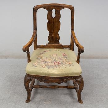 A first half of the 18th Century Baroque armchair.