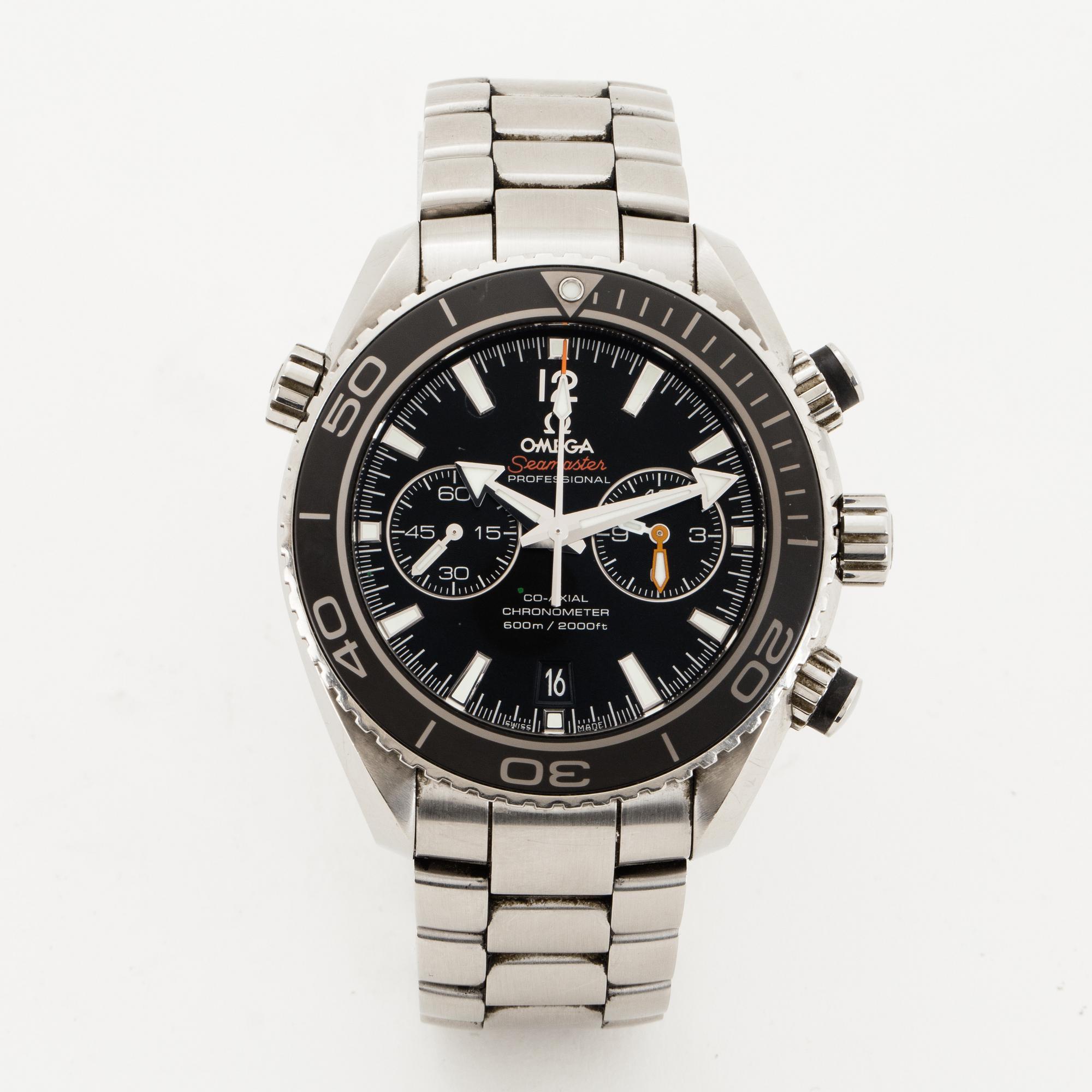 Omega, Seamaster Planet Ocean 600M, Co-Axial Chronograph, Chronometer, wristwatch, 45.5 mm.