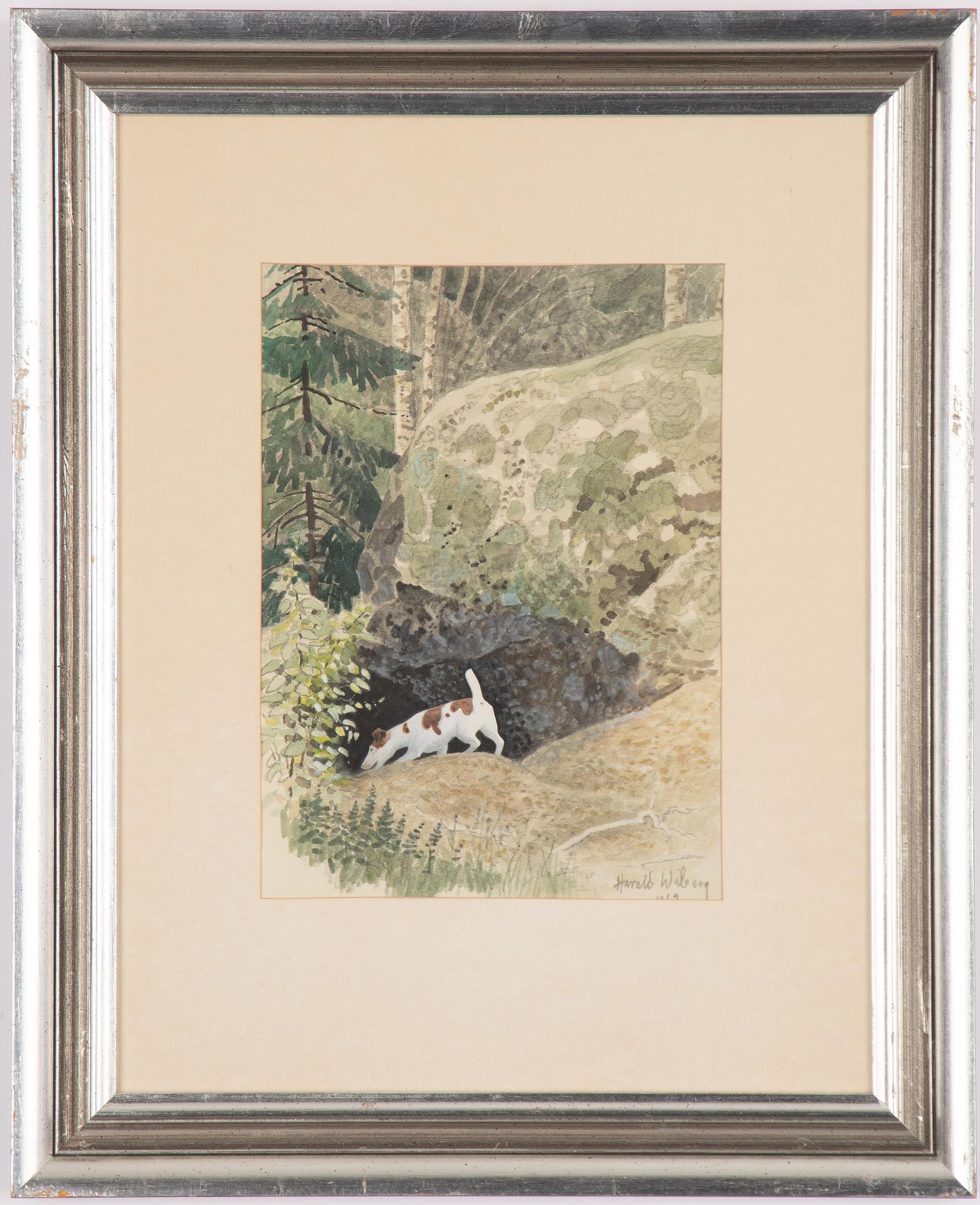 Harald Wiberg, Foxterrier vid gryt.
