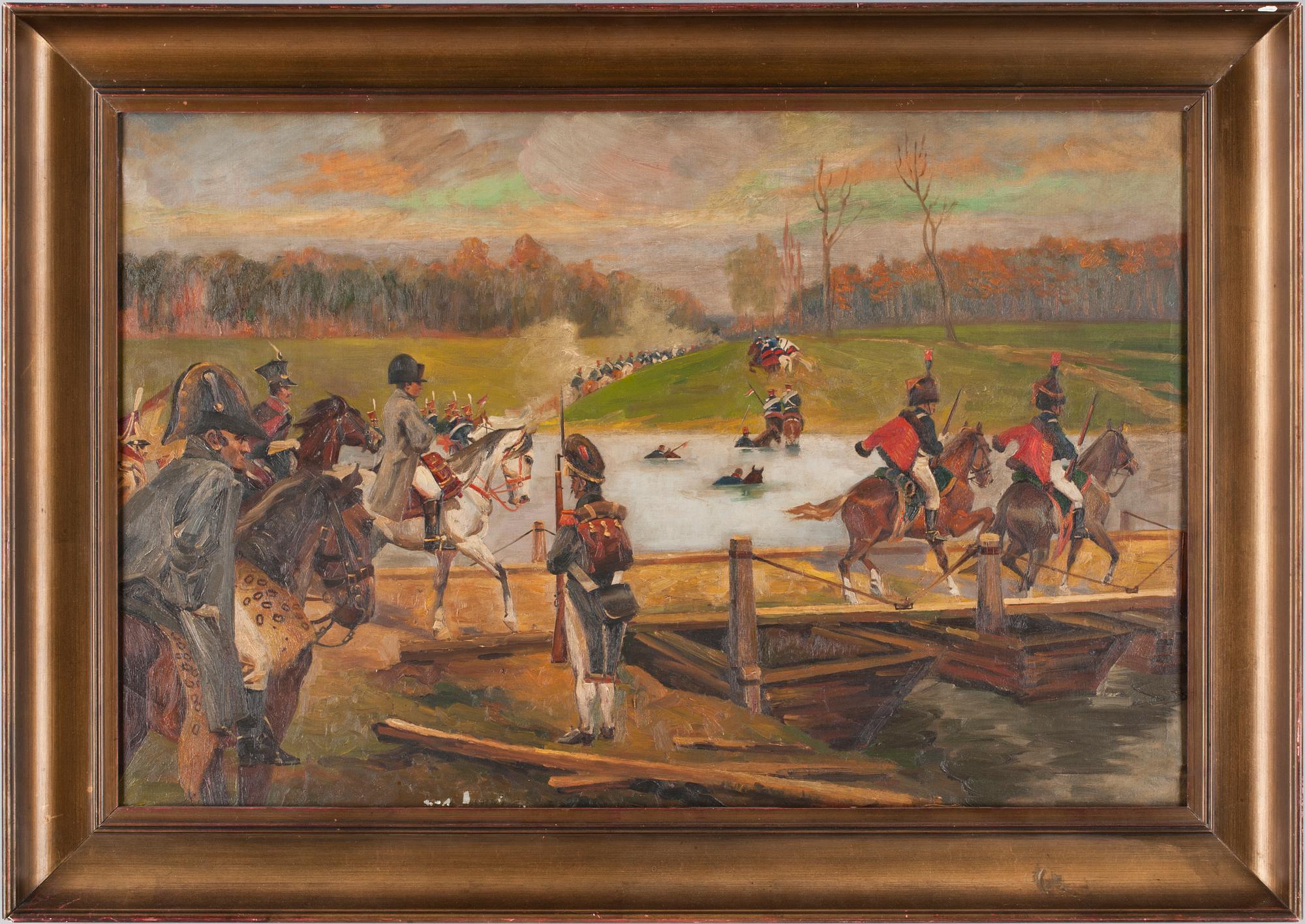 OKÄND KONSTNÄR, olja på duk. 1900-talets mitt.