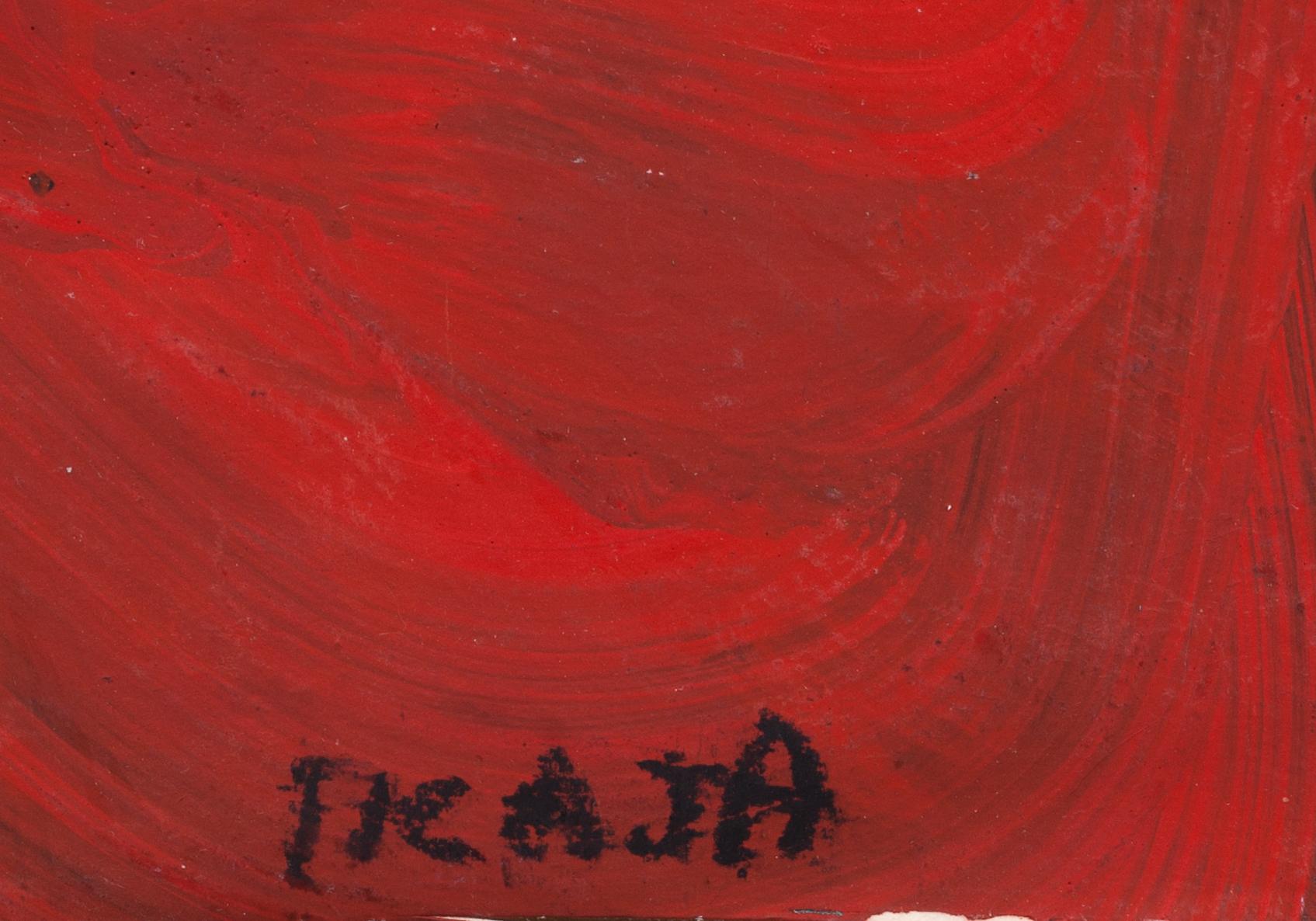 CHANTAL FICAJA, akryl på papper, signerad.