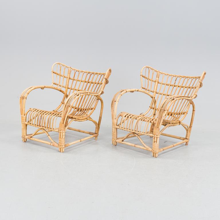 FÅTÖLJER, ett par, troligen Viggo Boesen, Danmark.