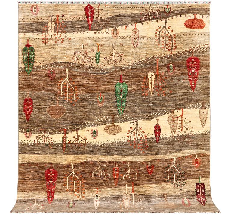 A Khorjin carpet, c. 306 x 258 cm.