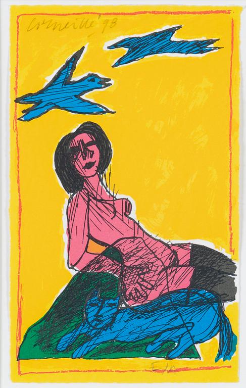 Beverloo Corneille, färglitografi, 1998, signerad EA.
