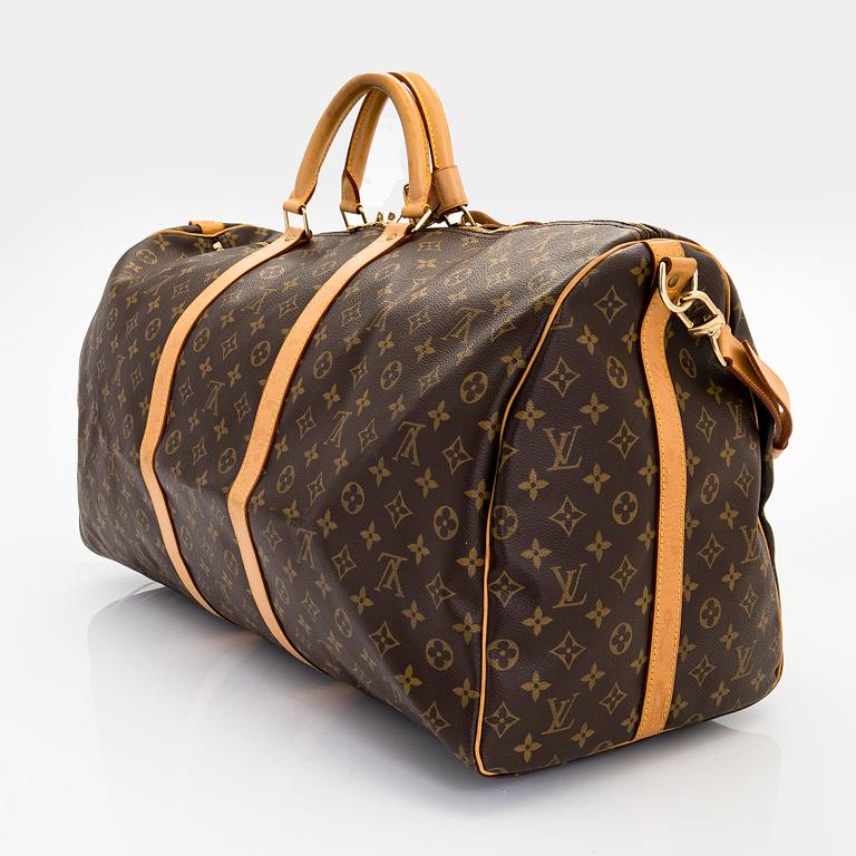 Louis Vuitton, a Monogram Canvas 'Keepall 60 Bandoulière' weekendbag.