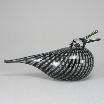 OIVA TOIKKA, glasfågel, Fiskariina, signerad O. Toikka Nuutajärvi.