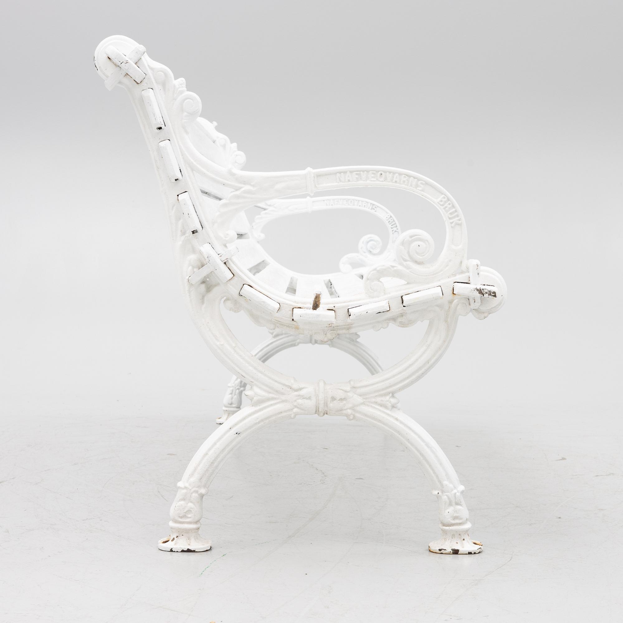 Trädgårdssoffa, Näfveqvarns Bruk, tidigt 1900-tal.