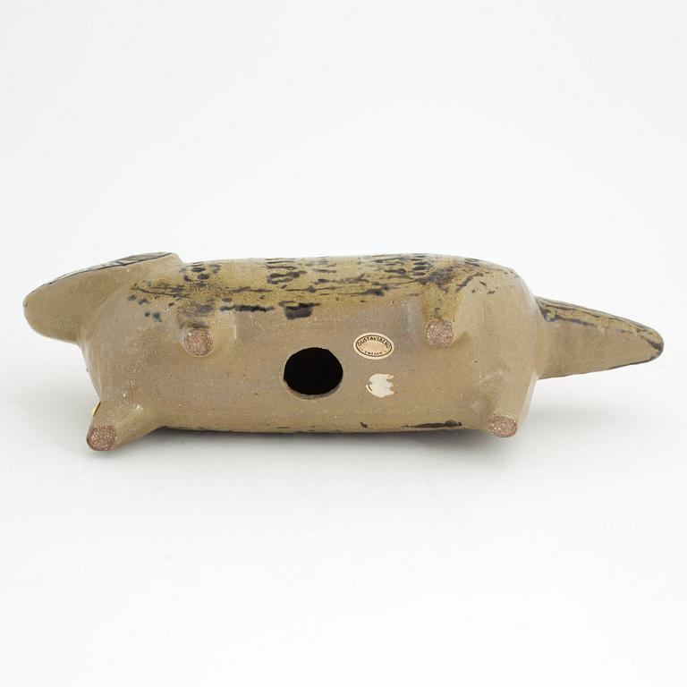 Lisa Larson, figurin, stengods, "Katt" ur serien "Stora zoo", Gustavsberg.