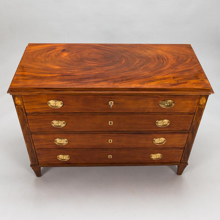 An Empire-style chest of drawer, Carl Hendrik Blom (master in Stockholm 1796 - 1835).