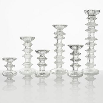 Timo Sarpaneva, ljusstakar, 16 st, glas, "Festivo", Iittala, Finland.