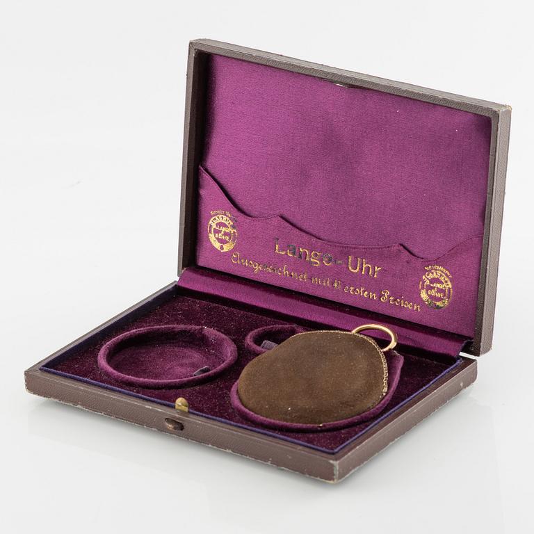 A. Lange & Söhne, Deutsche Uhrenfabrikation Glashütte, hunter, ca 1920.