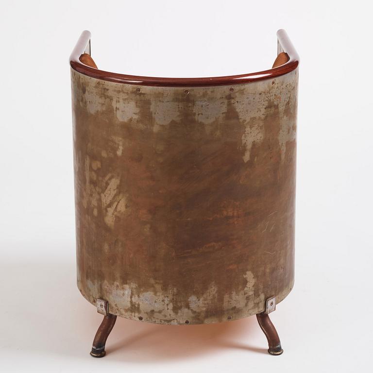 Mats Theselius, a "Järn/Moccafåtöljen" armchair, ed. 216/360, Källemo, Värnamo, post 1994.