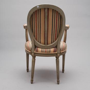 KARMSTOL, gustaviansk stil, 1900-talets slut.