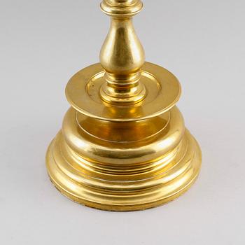 KANDELABER, mässing, barockstil, 1900-talets första hälft.