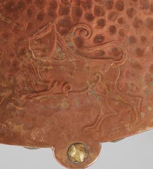 An Swedish Art Noveau oak table, possibly designed by
Carl Westman,