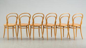 CAFÉSTOLAR, 6 st, Thonettyp, 1900-talets andra hälft.