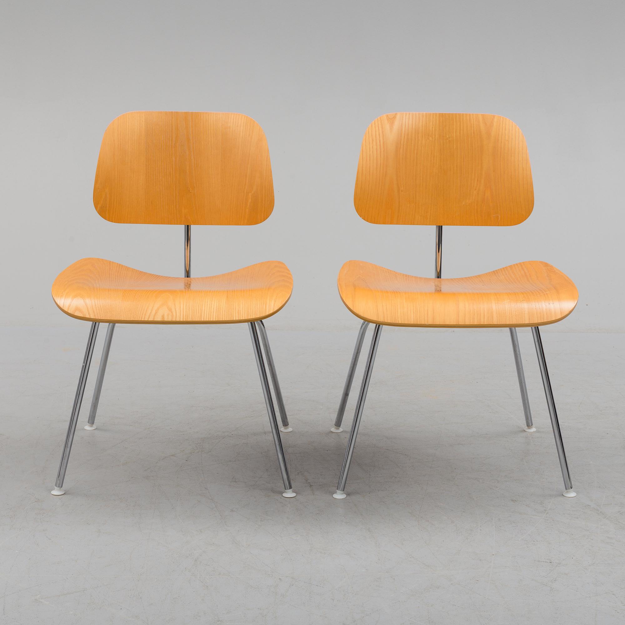 CHARLES & RAY EAMES, stolar, ett par, "DCM", Herman Miller, 2004.