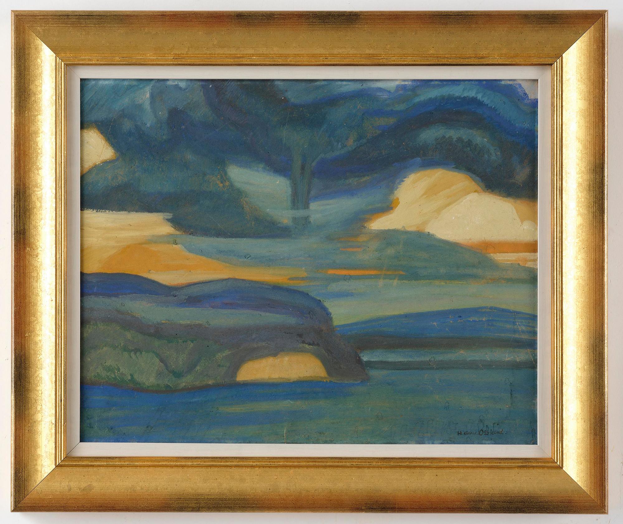 Helmer Osslund, River landscape.